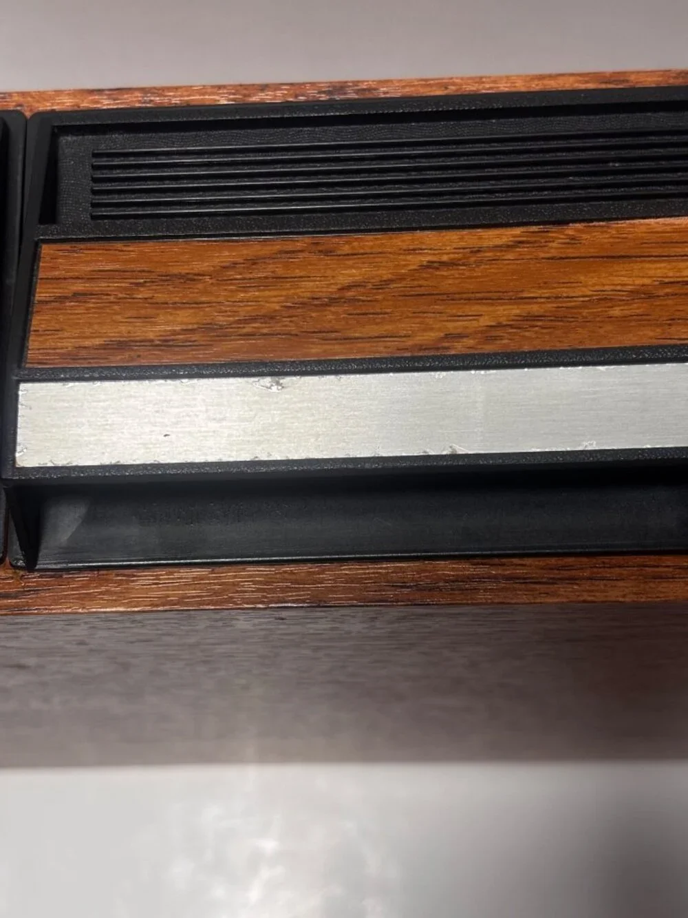 Vintage 80s Faux Wood Grain 42 Place Cassette Organizer With 3 Drawers